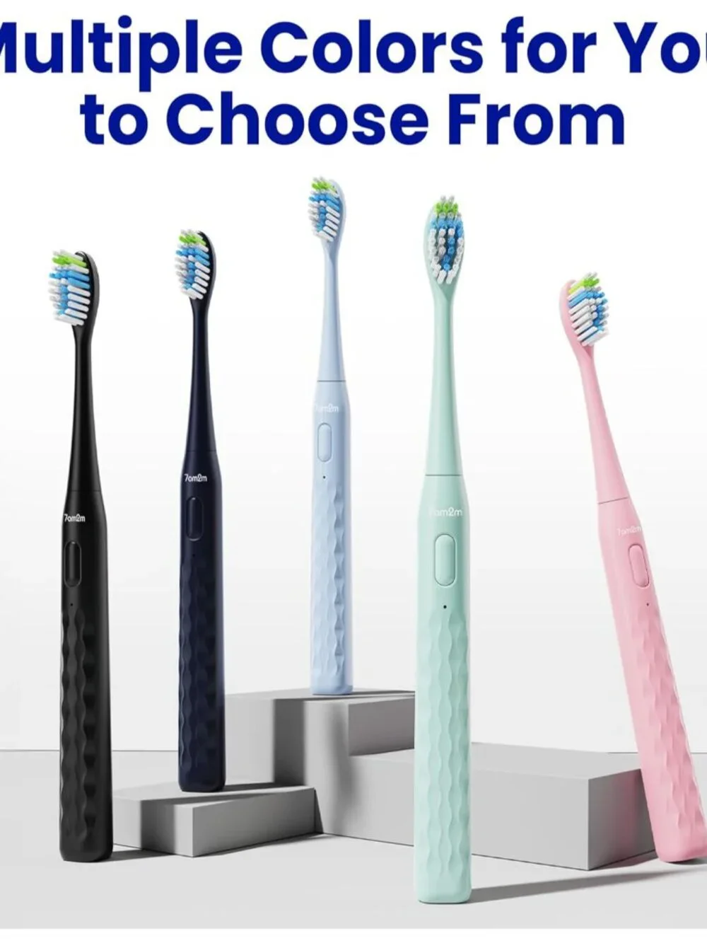 Sonic Travel Electric Toothbrush for Adults&Kids, Travel Case&2 Brush Heads, 1 C